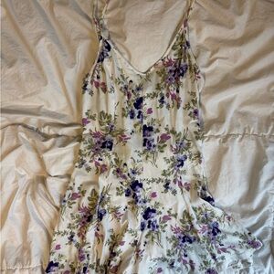 Floral Spaghetti Strap Romper XS